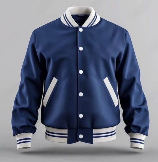 Premium Heavyweight Varsity Jacket - Blue